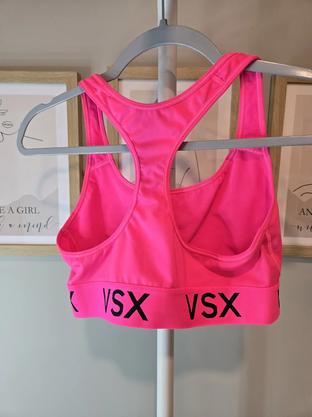 Victoria's Secret VSX Neon Pink Racerback Sports Bra